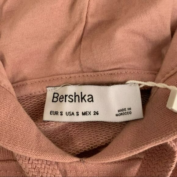 Bershka womens pink hooded sweatshirt pullover hoodie in pink with a snake - S - Picture 5 of 9